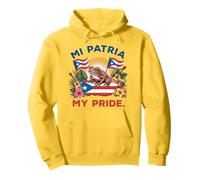 Coquí e bandiera del patrimonio portoricano Mi Patria My Pride Felpa con Cappuccio