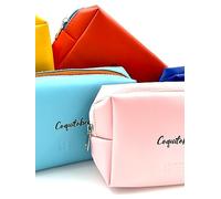COQUITOBEAUTY - Beauty case unisex per bambini, versatile, ideale per viaggi, spiaggia, cinque colori tra cui scegliere, custodia per toilette a mano, impermeabile all'acqua, bel design al tatto molto