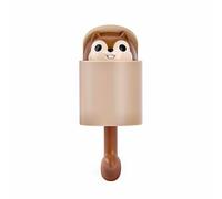 Coquitobeauty Ganci adesivi decorativi Scoiattolo Divertimento - Set di 5 ganci di altissima qualità - Aggiungi un tocco giocoso e funzionale alla tua casa con stile- Supporta fino a 2 kg.