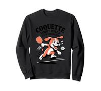 Coqutette Cort Rules Dog Pickleball Graphic Playful Puppy Felpa