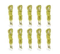 Cor elastica in gomma con gancio con cor elastica resistente confezione 10 pezzi per interni esterni per progetti di fissaggio resistente ai raggi UV resistente al brillante (4m)