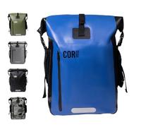 COR Surf Wasserdichter Dry Bag Rucksack mit gepolsterter Laptophülle, 25 l und 40 l, robuster Roll-Top-Pack, Dunkelblau, 25L, Reiserucksäcke