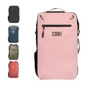 COR Surf Zaino da Viaggio - Zaino a Mano Approvato per il Volo, Cerniere Resistente all'Acqua, Tasche Segrete e Tracolla Ergonomica, Zaino per Laptop da Viaggio - The Island Hopper, Rosa, 40L