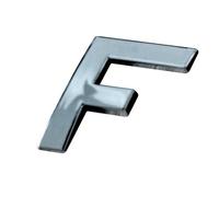 Cora 000115006 Lettera F, Adesiva, Cromata, Tridimensionale