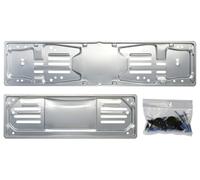 Cora 000116008 Set Portatarga 99, Alluminio Anteriore e Posteriore con Kit Fissa