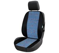 Cora 000128122 Coprisedile anteriore universale Topfresh cotone tetris avio/cart
