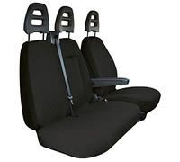 Coprisedili Per Furgoni Tg. Sp25 Tess. Cotone Trapuntato Nero