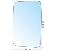 Cora 3319085 SPECCHIO C/PIASTRA SX-DX CROM. CURVO CITROEN C25 91>94, JUMPER 94>9