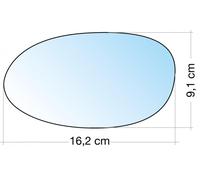 Cora 3382002 SPECCHIO C/PIASTRA SX CROM. CURVO TERM. SMART FORTWO >07-ROADSTER