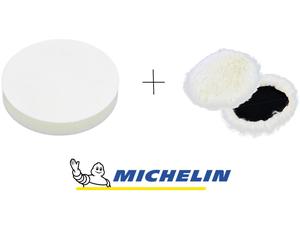 CORA 8528+8529 Cuffia di lan Disco di spugna per Lucidatrice 8525 MICHELIN