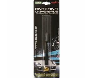 CORA ANTENNA RADIO AUTORADIO COLORE NERO HIGHTECH ALTEZZA 10 CM UNIVERSALE