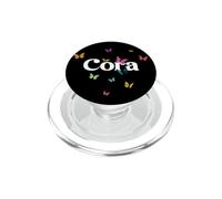 CORA - Bellissimo nome di ragazza con farfalle colorate PopSockets PopGrip per MagSafe