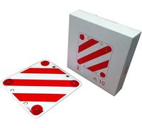 CORA CARTELLO CARICHI SPORGENTI CAMION RIMORCHI AUTO CARRI TRENI NON OMOLOGATO