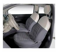 CORA COPRISEDILI PERSONALIZZATI FIAT 500 DA 2007 MADE IN ITALY COPPIA ANTERIORE