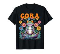 Cora Design stravagante a forma di rana per ragazze, nome Cora Maglietta