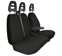 Coprisedili Per Furgoni Tg. Sp25 Tess. Cotone Trapuntato Nero