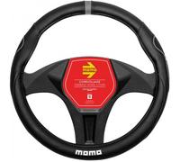 CORA MOMO COPRIVOLANTE SUPERGRIP STILE SPORT DIAMETRO 36,5 - 37,9 cm NERO GRIGIO