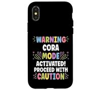 CORA Personalized Name Funny Cute Custom CORA Name Custodia per iPhone X/XS