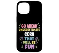 CORA Personalized Women's Gift Custom CORA Custodia per iPhone 15