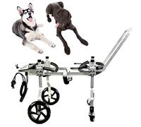 Cora Pet Carrellino Regolabile Sedia a Rotelle per Cani Cane, Riabilitazione per Le Gambe Posteriori/Zampa Anteriore, Adatto Disabili Piedi Gambe/Zampe Posteriori Riabilitazione, 15-75 kg
