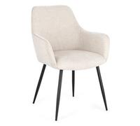 CORA Sedia Nero e Beige