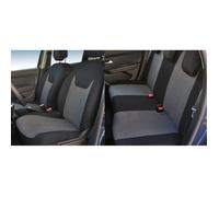 CORA SET 4 COPRISEDILI PERSONALIZZATI DACIA DUSTER PRIMA SERIE NERI ANTRACITE