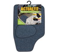 000135051 Cora Set 4 tappeti moquette Actualfit grigio mod. 1