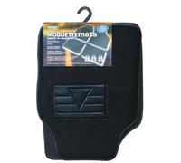 Cora Set 4 tappeti moquette Moquettemats nero modello A