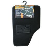 Cora Set 4 tappeti moquette Moquettemats nero modello C