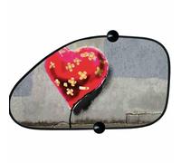 CORA TENDINA PARASOLE LATERALE SINISTRA SAGOMATA BANDAGED HEART 68x38 CM