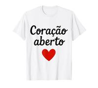 Coracao Aberto Portoghese Cuore Aperto Uomini Donne Bambini Regalo Maglietta