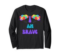 Corage Bravery I AM Brave Get Well Present Maglia a Manica