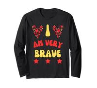 Coraggio Bravery OTTIENI Bene Sono Molto Coraggioso Presente Maglia a Manica