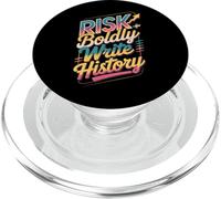 Coraggio il rischio scrivere storia motivo PopSockets PopGrip per MagSafe