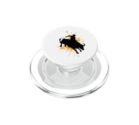 Coraggioso Bull Rider in Azione Rodeo PopSockets PopGrip per MagSafe