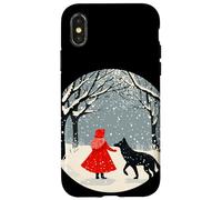 Coraggioso Cappuccetto Rosso per una dichiarazione magica e fiabesca Custodia per iPhone X/XS