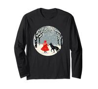 Coraggioso Cappuccetto Rosso per una dichiarazione magica e fiabesca Maglia a Manica