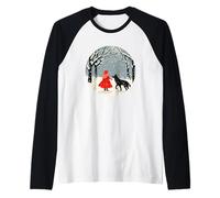 Coraggioso Cappuccetto Rosso per una dichiarazione magica e fiabesca Maglia con Maniche Raglan