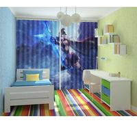 Coraggioso Gioco Heroes 3D Tenda Bloccare Foto Stampa Tendaggio Drappo Tessuto