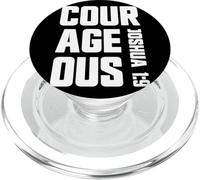 Coraggioso Giosuè 1:9 Fede cristiana Gesù Sii coraggioso PopSockets PopGrip per MagSafe