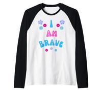 Coraggioso Sono Coraggioso Presente per Maglia con Maniche Raglan