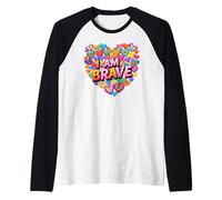 Coraggioso Sono Coraggioso Presente per Maglia con Maniche Raglan