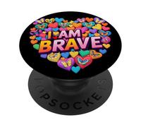 CORAGGIOSO SONO CORAGGIOSO PRESENTE PER PopSockets PopGrip Adesivo