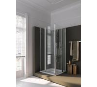 Coral corner shower swing door with fixed panel half myDay EPFS left 90 865-885x2000mm, VB00109020AA1, VB00109020AA1, Cabine doccia: Inquadrare: Argento opaco, vetro: ESG