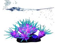 Coral Decorations For Aquarium - Silicone Soft Coral Ornaments For Fish Tank | Silicone Coral Ornaments For Fish Tank | Fish Tank Decorations | Glowing In The Dark Artificial Aquarium Plants Decor