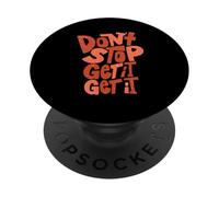 Coral Don'T Stop Get It (X2) Grafica color corallo PopSockets PopGrip Adesivo