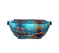 Coral Fish Marsupio subacqueo a tracolla con tasche multiple, facile da trasportare, adatto per sport, viaggi e uso quotidiano.