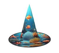 Coral Fish subacqueo 2 PCS Halloween strega cappello costume partito cappello adatto per giochi teatrali accessori