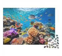 Coral Reef 1000 Pezzo Puzzle Recycled Tropical Fish Senior Puzzles Party Accessori da Gioco Sviluppo dell'Intelligenza di Ragazzi e Ragazze Educativo Fun 70x50cm/1000pcs