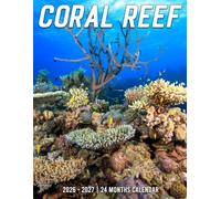 Coral Reef Calendar 2026 - 2027: Minimalist Monthly Planner for 2026 to 2027 with Natural Style and Holiday Support